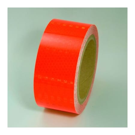 Top Tape And Label Super Brite Reflective Tape, Red, 2"W x 30'L Roll, HRT230RD HRT230RD